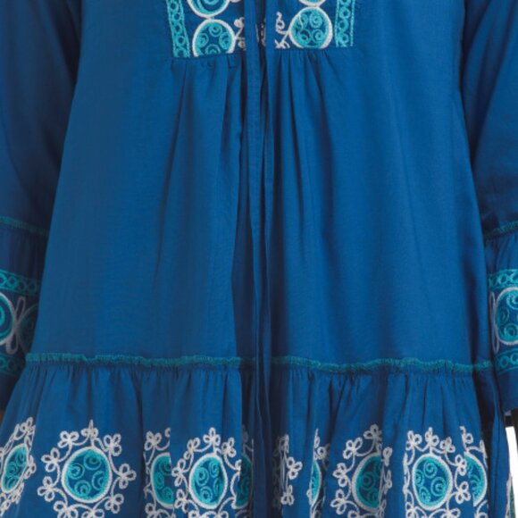 DEBBIE KATZ Rosemary Embroidered Swimsuit Cover-up - Picture 3 of 3